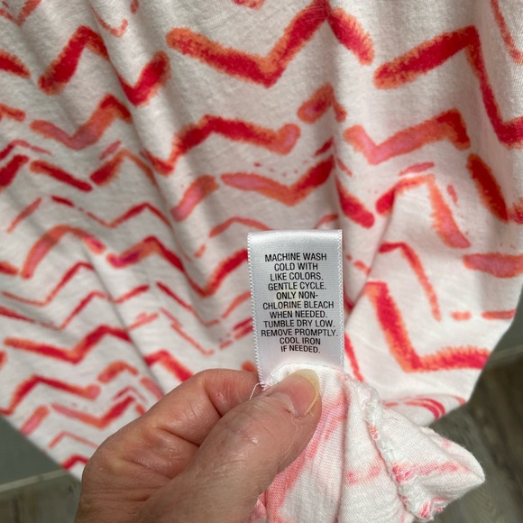 ❤️🔥3/$15❤️🔥Sonoma Life & Style Women’s Top - Size XL - White/Coral/Pink - EUC - Picture 5 of 5